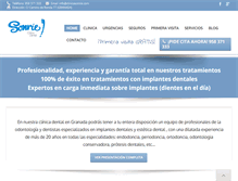 Tablet Screenshot of clinicasonriegranada.com